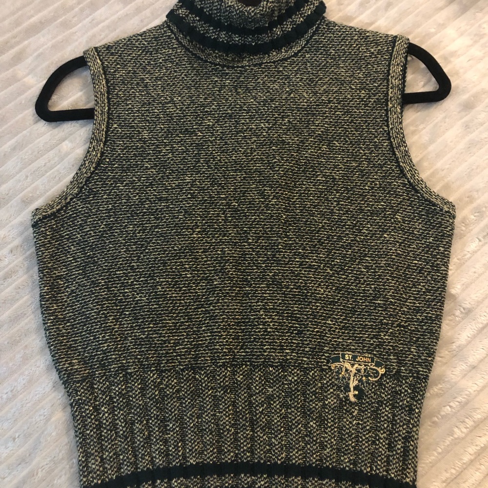 St. John Turtle Neck Vest
